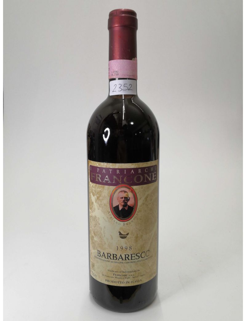 Vintage Bottle - Francone Barbaresco DOCG "I Patriarchi" 1998 0,75 lt. - COD. 2352