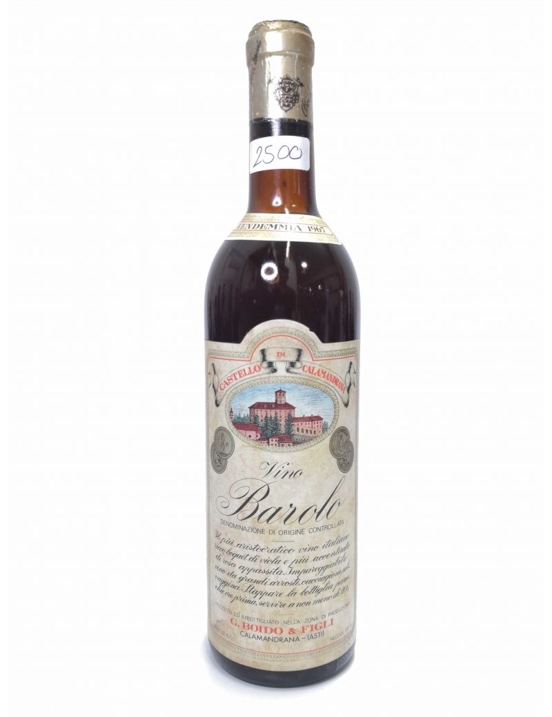 Vintage Bottle - G. Boido & Figli Barolo DOC 1967 0,72 lt. - COD. 2500 Vintage Bottle - G. Boido & Figli Barolo DOC 1967 0,72 lt. - COD. 2500