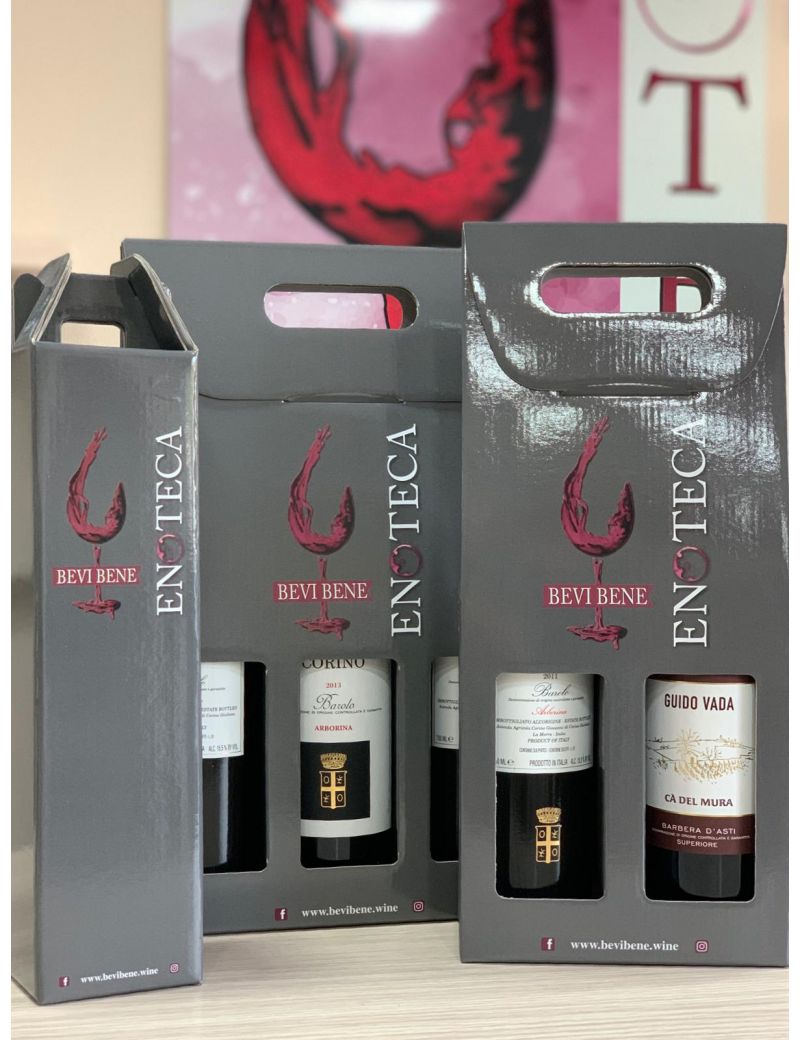 Astuccio di cartone per 1 bottiglia (vuoto)