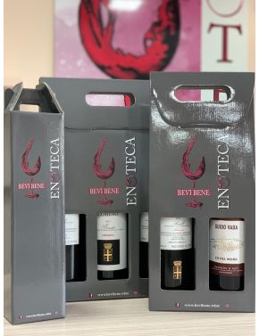 Astuccio di cartone per 1 bottiglia (vuoto)