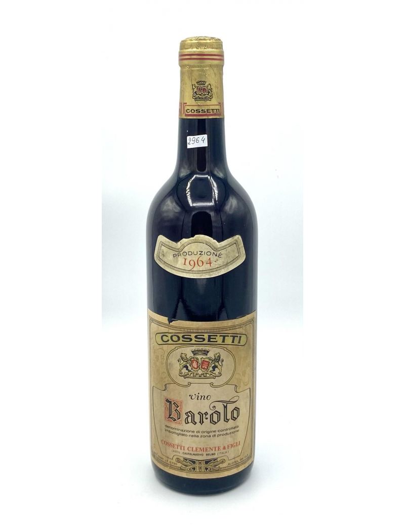 Vintage Bottle - Cossetti Clemente e Figli Barolo DOC 1964 0,72 lt. - COD. 2964