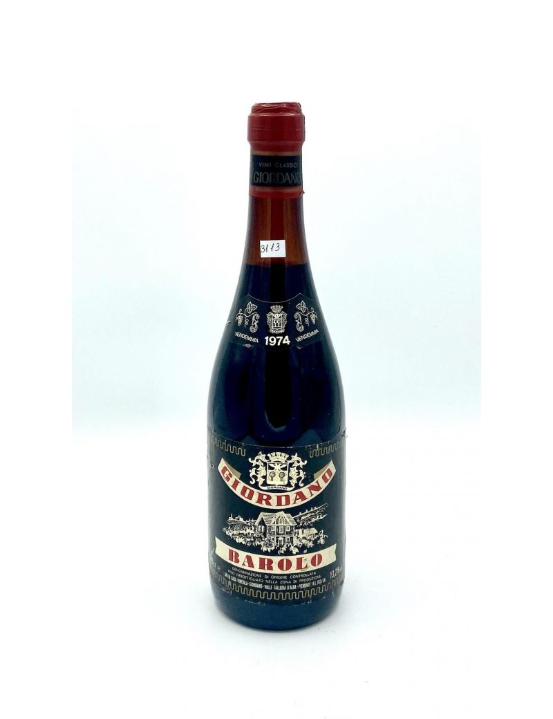 Vintage Bottle - Giordano Barolo DOC 1974 0,75 lt. - COD. 3113