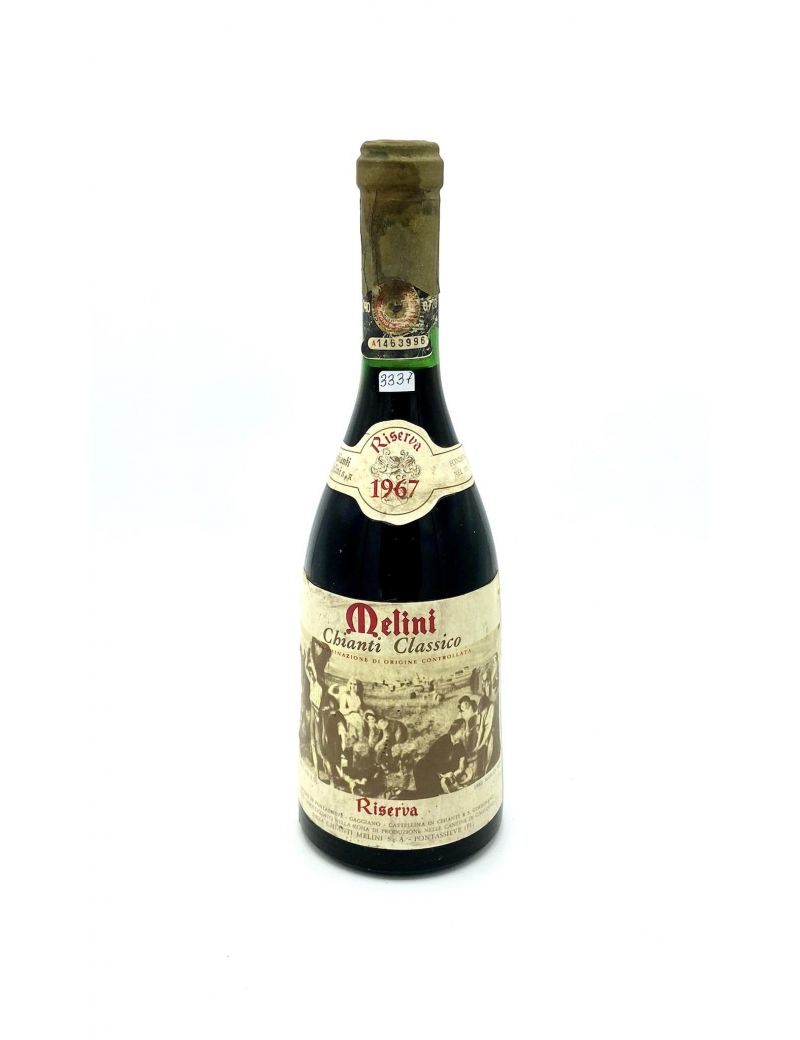 Vintage Bottle - Melini Chianti Classico Riserva DOC 1967 0,72 lt. - COD. 3337 Vintage Bottle - Melini Chianti Classico Riserva DOC 1967 0,72 lt. - COD. 3337