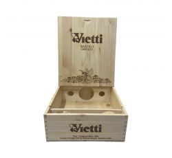 Cassetta Legno VUOTA Vietti Barolo Cerequio da 3 bottiglie