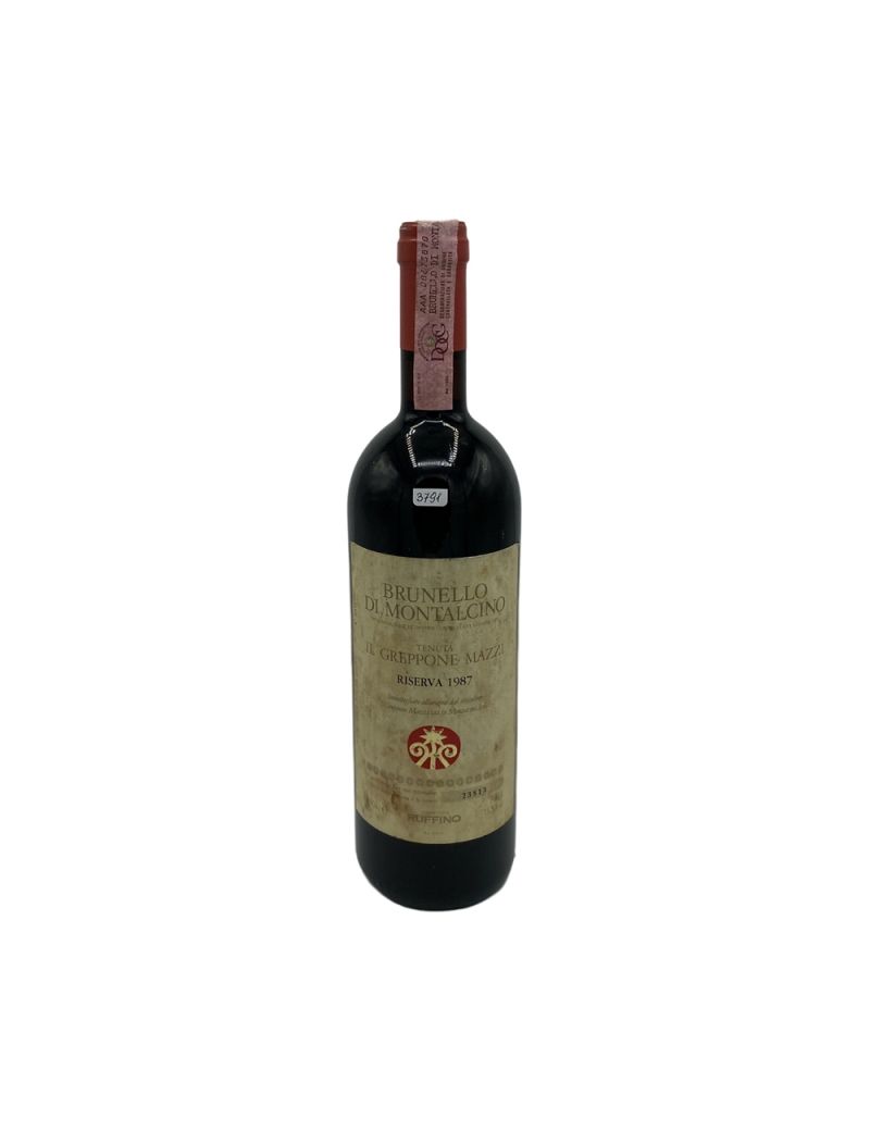 Vintage Bottle - Ruffino Brunello di Montalcino Riserva DOCG "Tenuta Greppone Mazzi" 1987 0,75 lt. - COD. 3791