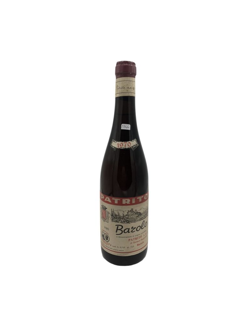 Vintage Bottle - Patrito Barolo DOC 1970 0,72 lt. - COD. 3846