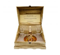 Mazzetti d'Altavilla - Grappa invecchiata in Decant'art "Autoritratto" di Vincent Van Gogh con due bicchieri dipinti a mano 0,70 lt.