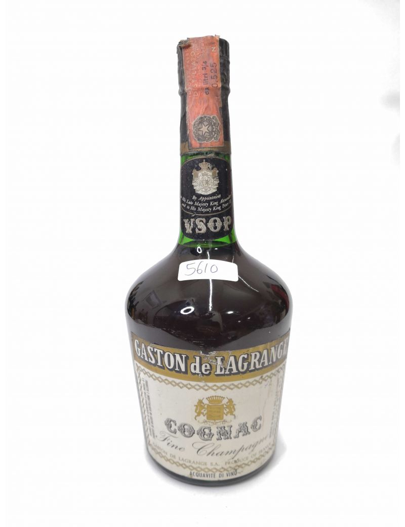 Vintage Bottle - Gaston de Lagrange Cognac Fine Champagne VSOP 0,75 lt. - COD. 5610 Vintage Bottle - Gaston de Lagrange Cognac Fine Champagne VSOP 0,75 lt. - COD. 5610