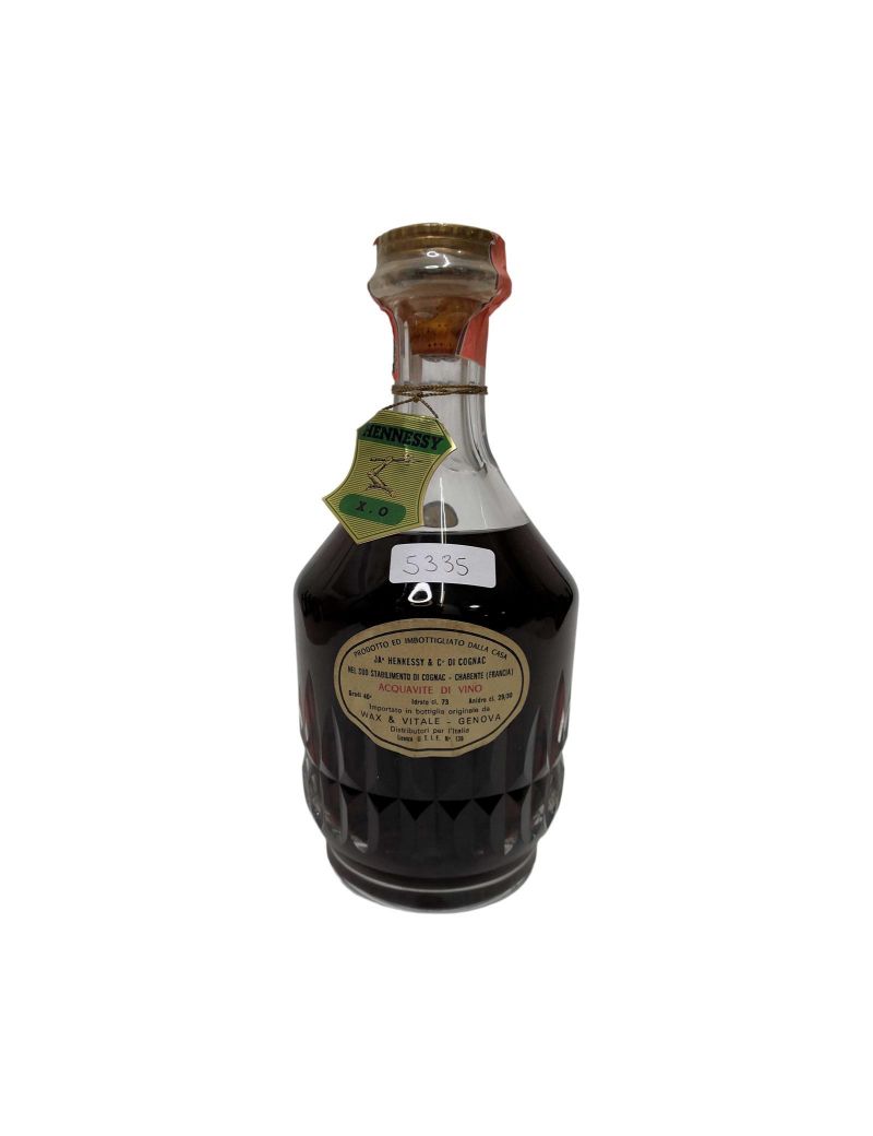 Vintage Bottle - Jas Hennessy & co. Cognac X.O. Decanter Baccarat Crystal 0,73 lt. WAX & VITALE - COD. 5335