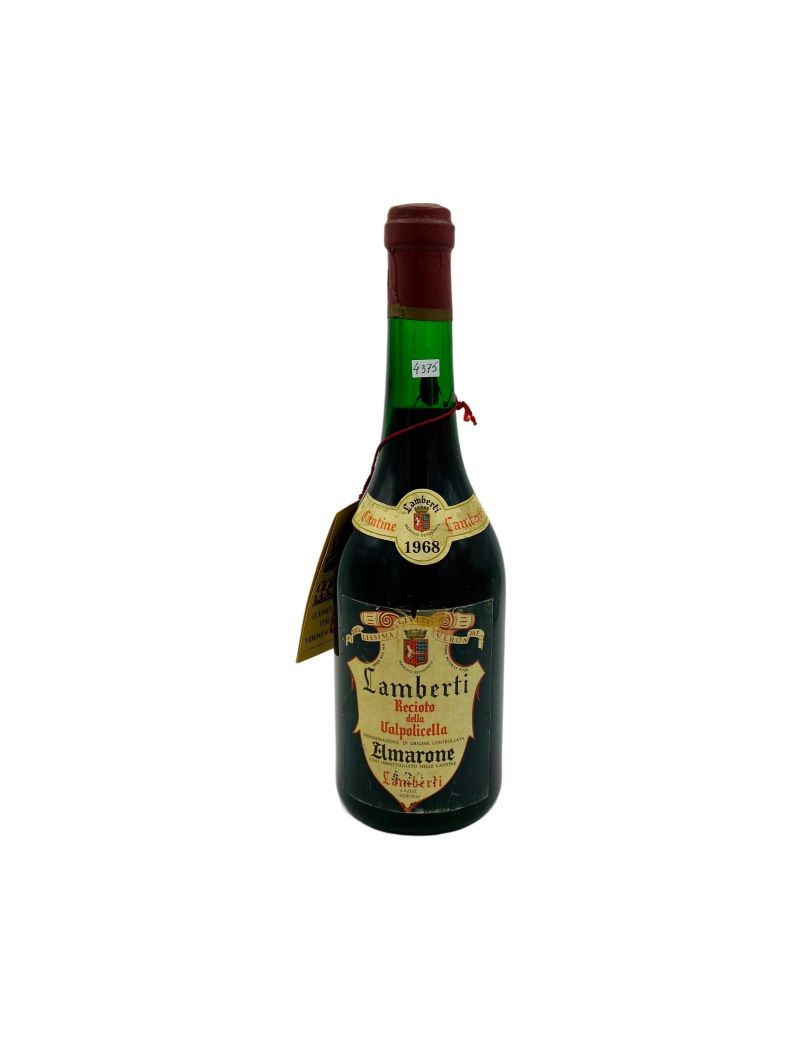 Vintage Bottle - Lamberti Amarone Recioto della Valpolicella DOC 1968 0,72 lt. - COD. 4375 Vintage Bottle - Lamberti Amarone Recioto della Valpolicella DOC 1968 0,72 lt. - COD. 4375
