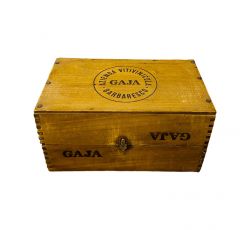 Cassetta Legno VUOTA Gaja Vintage da 4 bottiglie