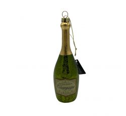 Werner Voss - Decorazione Natalizia per Albero di Natale Glass Pendant Champagne Green 14x4.5 cm (1 pz.)