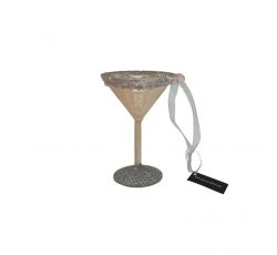 Werner Voss - Decorazione Natalizia per Albero di Natale Glass Pendant Martini Glass 6.5x9 cm (1 pz.)