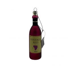 Werner Voss - Decorazione Natalizia per Albero di Natale Glass Pendant Bottle of Wine Bottiglia di Vino (1 pz.)