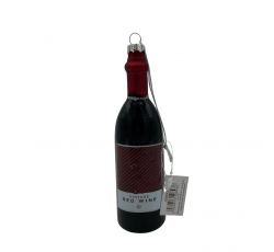 Werner Voss - Decorazione Natalizia per Albero di Natale Glass Pendant Bottle of Wine Bottiglia di Vino (1 pz.)