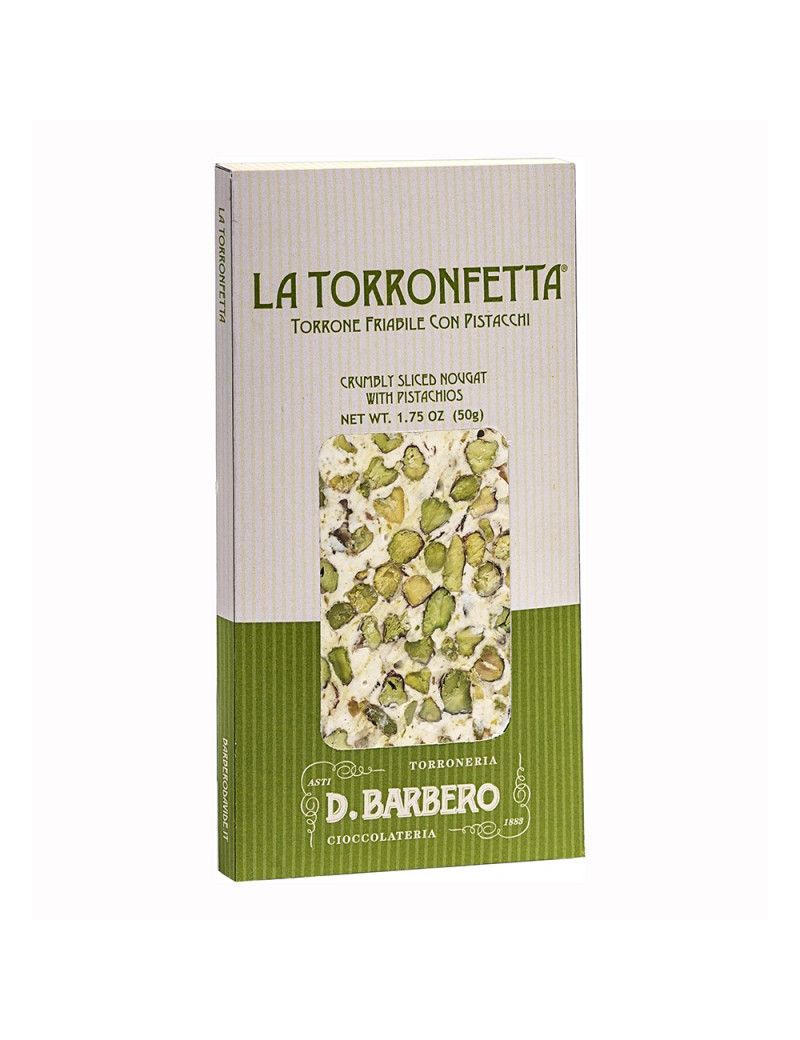 D. Barbero - Torrone "La Torronfetta" singola con Pistacchio 50 gr.