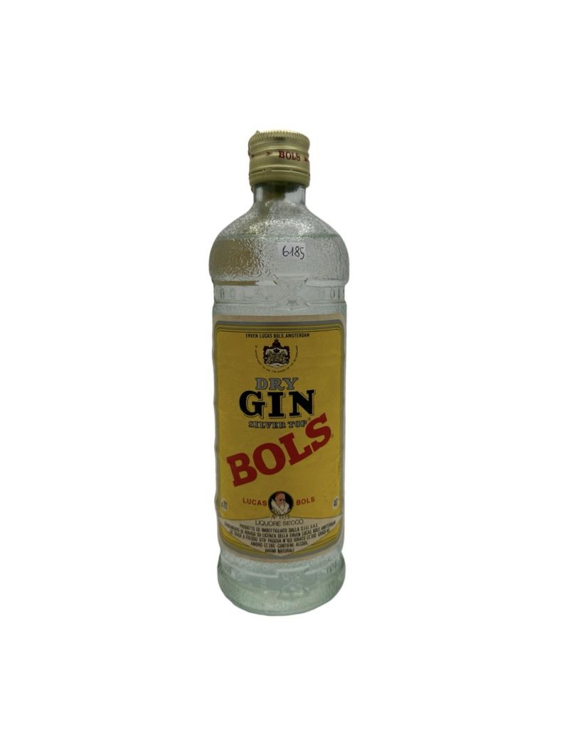 Vintage Bottle - Lucas Bols Dry Gin Silver Top Bols 0,70 lt. - COD. 6185