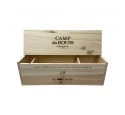 Cassetta Legno VUOTA Coppo "Camp du Rouss" da 1 bottiglia MAGNUM