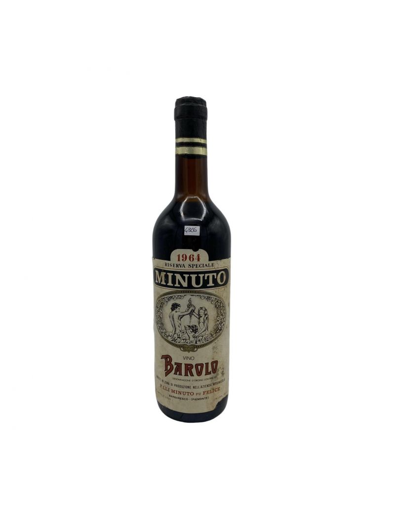 Vintage Bottle - F.lli Minuto Barolo Riserva Speciale DOC 1964 0,72 lt. - COD. 1053 Vintage Bottle - F.lli Minuto Barolo Riserva Speciale DOC 1964 0,72 lt. - COD. 1053