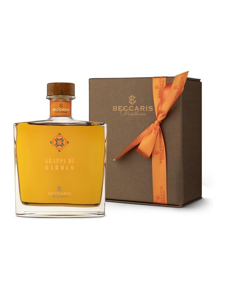 Beccaris - "Linea Shapes" Grappa di Barolo millesimata 0,70 lt. + Box