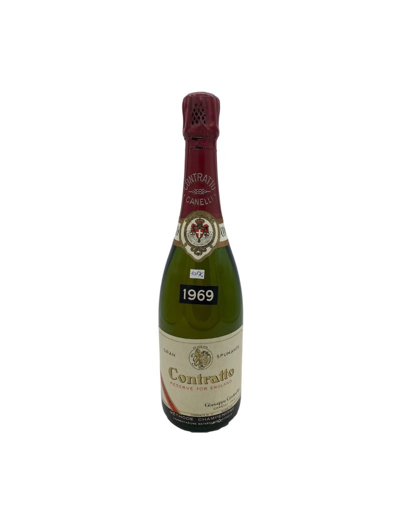 Vintage Bottle - Contratto Metodo Champenoise Reserve For England Extra Dry 1969 0,75 lt. - COD. 10174 Vintage Bottle - Contratto Metodo Champenoise Reserve For England Extra Dry 1969 0,75 lt. - COD. 10174