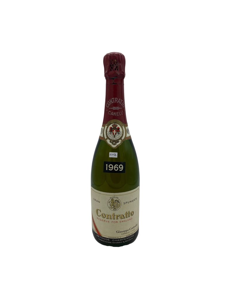 Vintage Bottle - Contratto Metodo Champenoise Reserve For England Extra Dry 1969 0,75 lt. - COD. 10176 Vintage Bottle - Contratto Metodo Champenoise Reserve For England Extra Dry 1969 0,75 lt. - COD. 10176