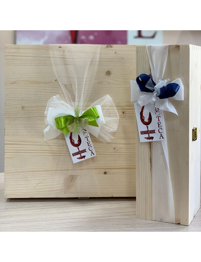 Cassetta di legno per 1 bottiglia (vuota)