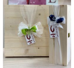 Cassetta di legno per 3 bottiglie (vuota)