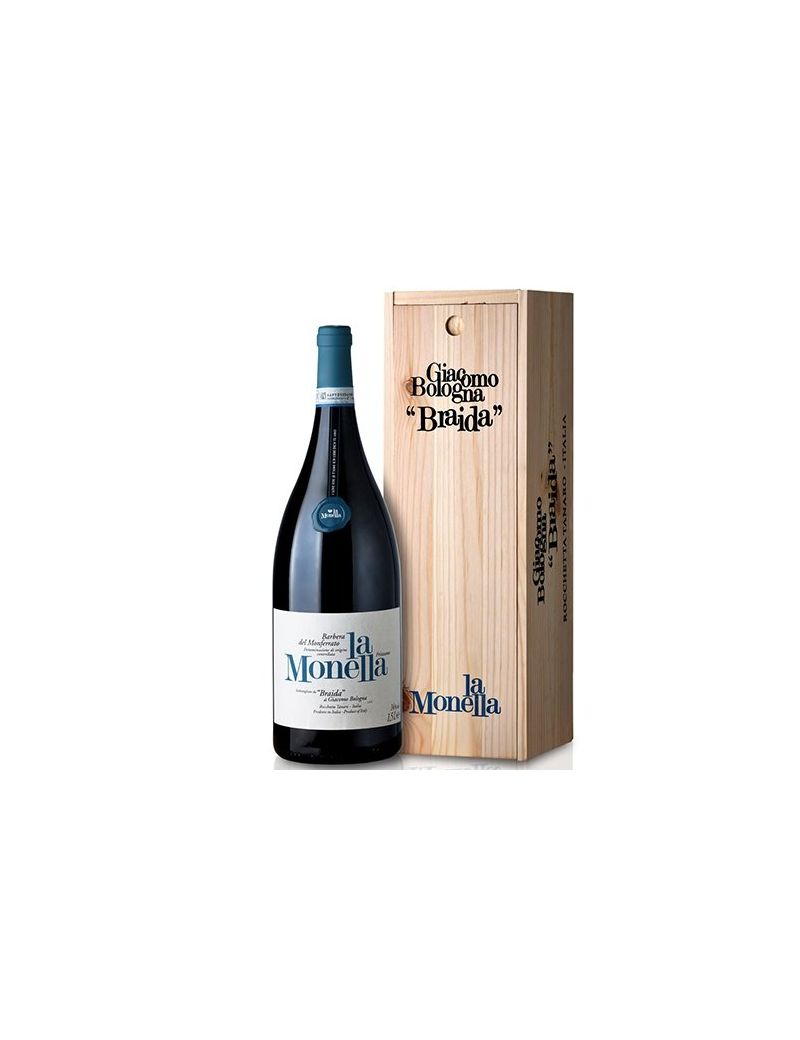 Braida Giacomo Bologna - Barbera del Monferrato DOC "La Monella" 2023 3 lt. JEROBOAM + Box Legno Braida Giacomo Bologna - Barbera del Monferrato DOC "La Monella" 2023 3 lt. JEROBOAM + Box Legno