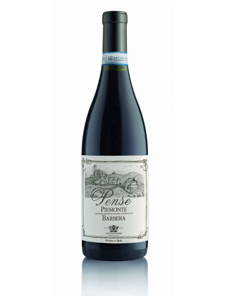 Cantine Povero - Piemonte Barbera DOC "Pensè" 2021 0,75 lt. Cantine Povero - Piemonte Barbera DOC "Pensè" 2021 0,75 lt.