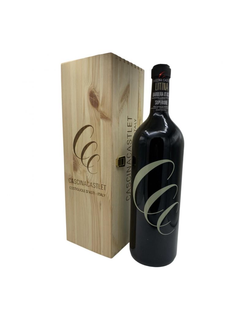 Cascina Castle't - Barbera d'Asti Superiore DOCG "Litina" 2019 3 lt. JEROBOAM + Box Legno