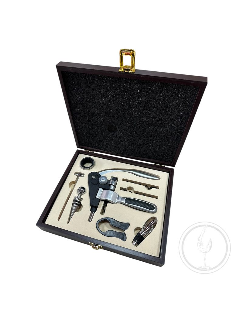 Renoir - Set Cavatappi Professionale con accessori + Box Legno