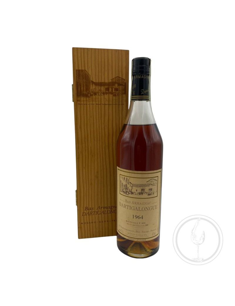 Dartigalongue - Bas Armagnac Dartigalongue Millésimè 1964 bottl. 2007 0,70 lt. + Box Legno