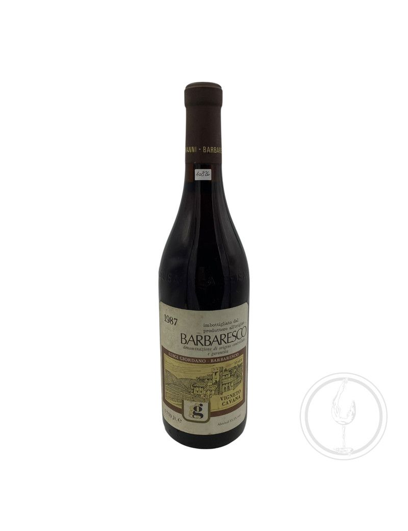 Vintage Bottle - Luigi Giordano Barbaresco DOCG "Vigneto Cavana" 1987 0,75 lt. - COD. 10826