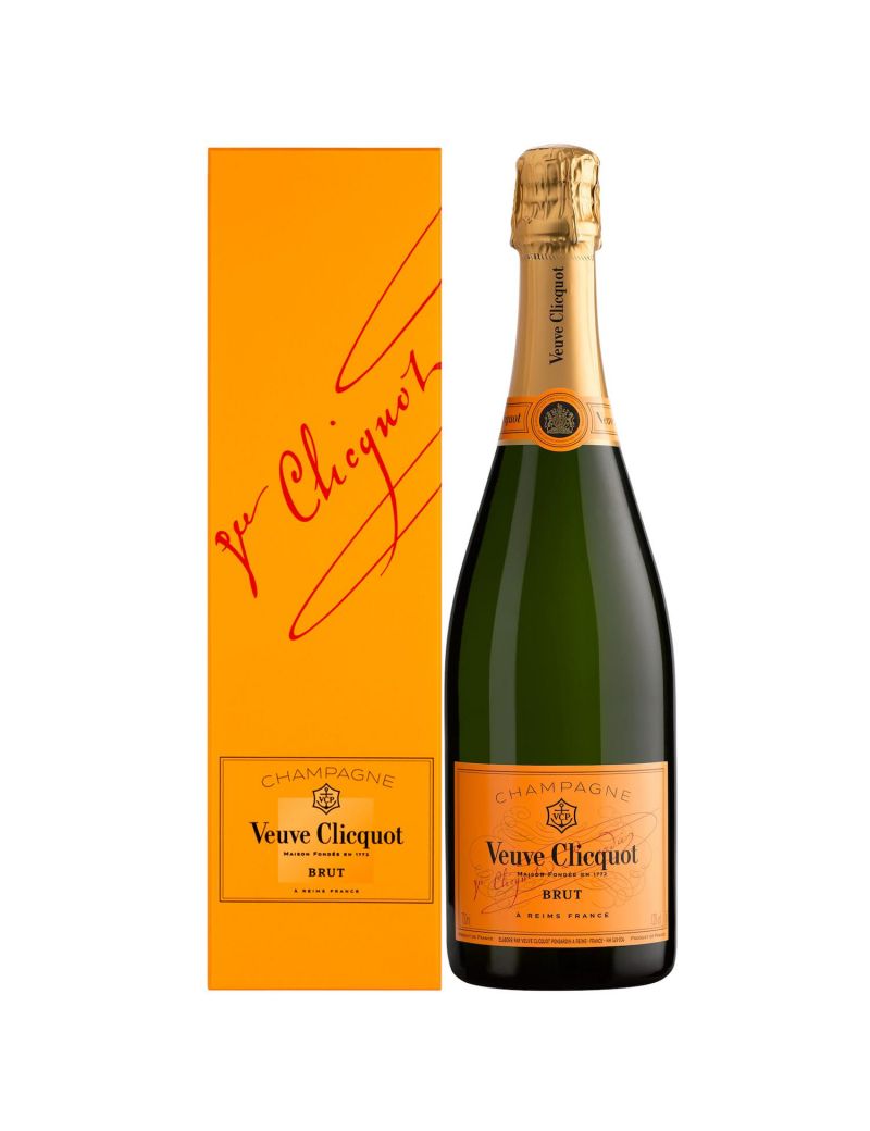 Veuve Clicquot - Champagne AOC Yellow Label Brut 0,75 lt. + Box