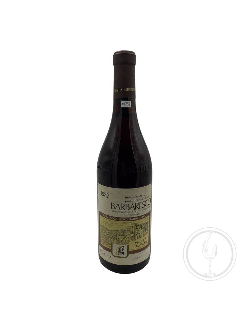 Vintage Bottle - Luigi Giordano Barbaresco DOCG "Vigneto Cavana" 1987 0,75 lt. - COD. 10852