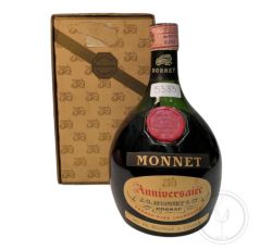 Vintage Bottle - J.G. Monnet & C. Cognac Fine Champagne Anniversaire 0,75 lt. + Box - COD. 5333