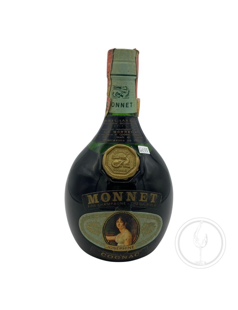 Vintage Bottle - J.G. Monnet & C. Cognac Fine Champagne Tres Vieille Joséphine 0,75 lt. - COD. 6455 Vintage Bottle - J.G. Monnet & C. Cognac Fine Champagne Tres Vieille Joséphine 0,75 lt. - COD. 6455