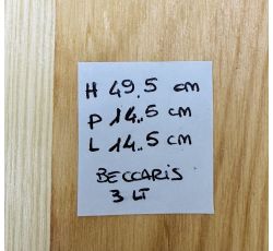 Cassetta Legno VUOTA Grappa Beccaris JEROBOAM da 1 bottiglia