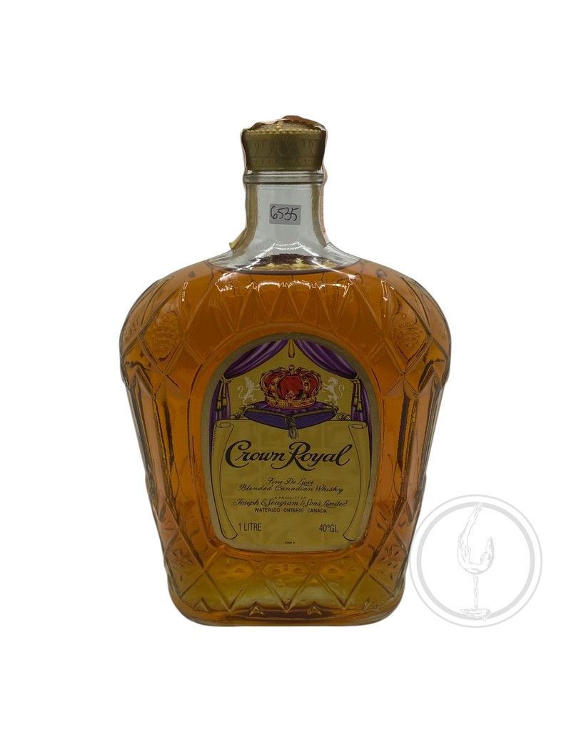 Joseph E. Seagram & Sons - Blended Canadian Whisky "Crown Royal" 1982 1 lt. - COD. 6535 Joseph E. Seagram & Sons - Blended Canadian Whisky "Crown Royal" 1982 1 lt. - COD. 6535