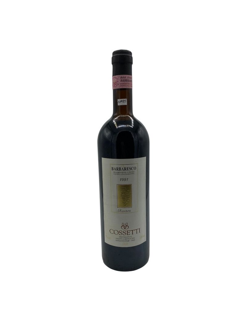Vintage Bottle - Cossetti Clemente e Figli Barbaresco Riserva DOCG 1991 0,75 lt. - COD. 10985