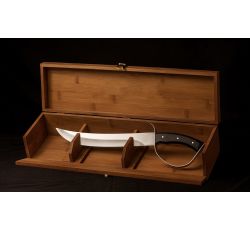 Renoir - Sciabola da Sommelier Design Moderno con Cassetta in Legno