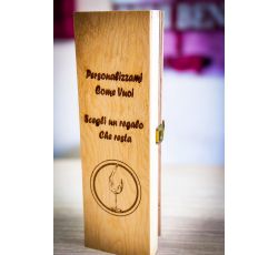 Cassetta di legno Personalizzata con Incisione Laser