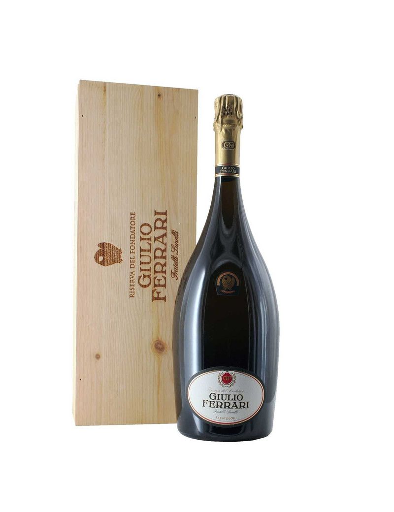Ferrari - Trento DOC Giulio Ferrari Riserva del Fondatore 2015 Extra Brut 1,5 lt. MAGNUM + Box Legno