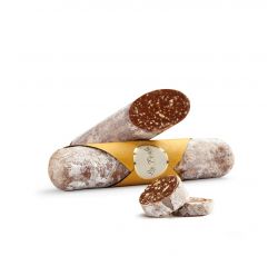 La Perla Cioccolato di Torino - Salame di Cioccolato Tartufo con Nocciola e granella di Torrone 120 gr.