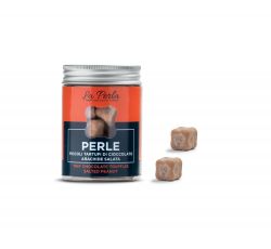La Perla Cioccolato di Torino - Perle Arachide Salata. Piccoli Tartufi di cioccolato bianco al caramello 50 gr.