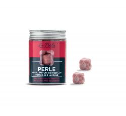La Perla Cioccolato di Torino - Perle Pistacchio e Lampone. Piccoli Tartufi di cioccolato bianco 50 gr.