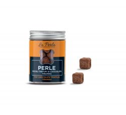 La Perla Cioccolato di Torino - Perle Tiramisù. Piccoli Tartufi di Cioccolato bianco con Nocciola 50 gr.