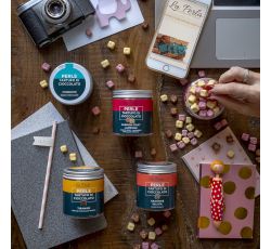 La Perla Cioccolato di Torino - Perle Fondente. Piccoli Tartufi di Cioccolato fondente con Nocciola 50 gr.