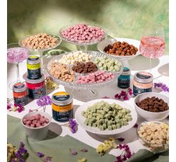 La Perla Cioccolato di Torino - Perle Fondente. Piccoli Tartufi di Cioccolato fondente con Nocciola 50 gr.